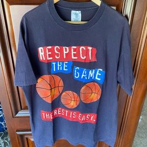Vintage 90’s “Respect The Game, The Rest Is Easy”Basketball Graphic tee U.S.A.